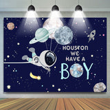 Allenjoy We Have A Boy Baby Shower Backdrop For Photo