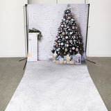 Allenjoy White Brick Wall Christmas Tree Photography Backdrop