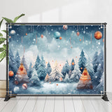 Allenjoy White Cedar Painting Bokeh Ball Christmas Backdrop