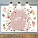 Allenjoy Wildflowers Fairy Butterfly Baby Shower Backdrop