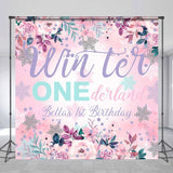 Allenjoy Winter Onederland Custom Name 1St Birthday Backdrop