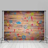 Allenjoy Wooden Different Subjects Sunshine Class Backdrop