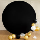 Allenjoy Wrinkle Free Black Round Backdrop Circle Cover