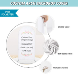 Allenjoy Custom Arched Wall Backdrop Covers Set for Party