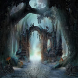 Allenjoy Archway In An Enchanted Forest Photography Backdrop Gbsx-00546