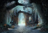 Allenjoy Archway In An Enchanted Forest Photography Backdrop Gbsx-00546