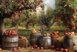 Allenjoy Autumn Apple Orchard Photography Backdrop Gbsx-00738