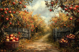 Allenjoy Autumn Apple Orchard Photography Backdrop Gbsx-01208