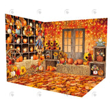 Allenjoy Autumn Barn Door Room Set Backdrop GBSX-99612&GBSX-99887&GBSX-99608