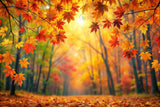 Allenjoy Autumn Bokeh Forest Tree Photography Backdrop Gbsx-00922