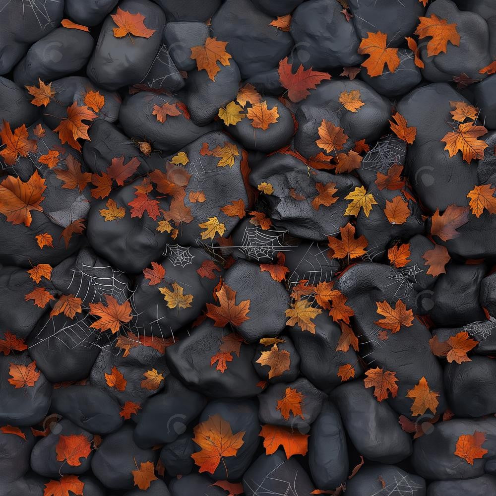 Allenjoy Autumn Dark Stone Floor Photography Backdrop Gbsx-00919
