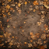 Allenjoy Autumn Dirt Leaves Ground Photography Backdrop Gbsx-00945