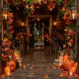 Allenjoy Autumn Entrance Photography Backdrop Gbsx-00881