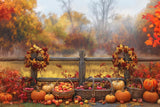 Allenjoy Autumn Fence Celebration Photography Backdrop Gbsx-00714