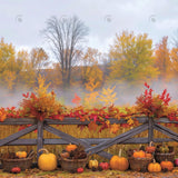 Allenjoy Autumn Fence Celebration Photography Backdrop Gbsx-00715