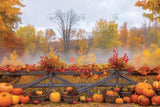 Allenjoy Autumn Fence Celebration Photography Backdrop Gbsx-00715