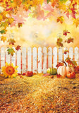 Allenjoy Autumn Fence Photography Backdrop Gbsx-00605