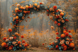 Allenjoy Autumn Floral Arch Photography Backdrop GBSX-00028