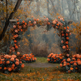 Allenjoy Autumn Floral Arch Photography Backdrop GBSX-00029