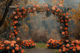 Allenjoy Autumn Floral Arch Photography Backdrop GBSX-00029