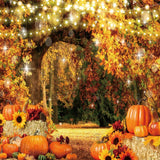 Allenjoy Autumn Forest Pumpkin Photography Backdrop Gbsx-00590