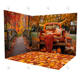 Allenjoy Autumn Forest Truck Room Set Backdrop GBSX-00141&GBSX-00102&GBSX-99608