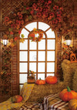 Allenjoy Autumn Leaves Window Photography Backdrop Gbsx-00837