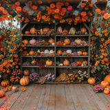 Allenjoy Autumn Pumpkin Farm Photography Backdrop GBSX-00095