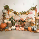 Allenjoy Autumn Pumpkin Farm Photography Backdrop Gbsx-00504