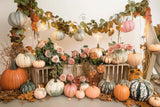 Allenjoy Autumn Pumpkin Farm Photography Backdrop Gbsx-00504