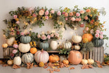 Allenjoy Autumn Pumpkin Farm Photography Backdrop Gbsx-00505