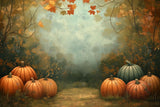 Allenjoy Autumn Pumpkin Paradise Photography Backdrop Gbsx-01178