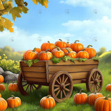 Allenjoy Autumn Pumpkin Patch Photography Backdrop Gbsx-01131