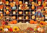 Autumn Pumpkin Patch Shelf Photography Backdrop GBSX-99612