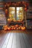 Allenjoy Autumn View Window Photography Backdrop Gbsx-00739