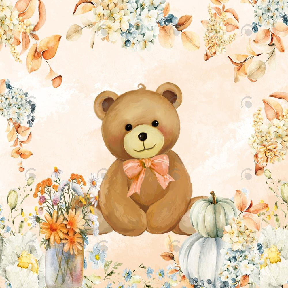 Allenjoy Autumn We Can Bearly Wait Photography Backdrop GBSX-00127
