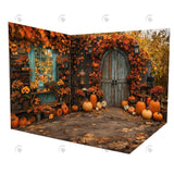 Allenjoy Autumn Wooden Arch Door Room Set Backdrop Gbsx-00653&Gbsx-00364&Ym8C-B0507