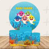 Oceans Friends Custom Round Backdrop With Plinths AS-DLZ-c24fde