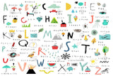 Back To School Alphabet Wall Photography Backdrop GBSX-99618