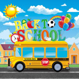 Back To School Bus Photography Backdrop GBSX-99623