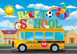 Back To School Bus Photography Backdrop GBSX-99623