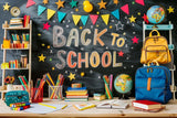 Back To School Shelves Photography Backdrop GBSX-99640