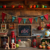 Back To School Wood Photography Backdrop GBSX-99641