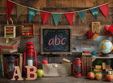 Back To School Wood Photography Backdrop GBSX-99641