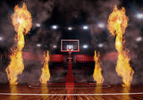 Allenjoy Basketball Stadium On Fire Photography Backdrop Gbsx-01287