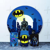 Bat Hero Custom Round Backdrop With Plinths AS-DLZ-b5bab2