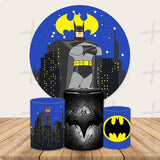 Bat Hero Custom Round Backdrop With Plinths AS-DLZ-ae8fb2
