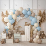 Allenjoy Bears Balloons Arch Photography Backdrop Gbsx-00858