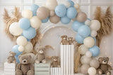 Allenjoy Bears Balloons Arch Photography Backdrop Gbsx-00858