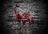 Allenjoy Bloody Dark Brick Wall Photography Backdrop Gbsx-00226